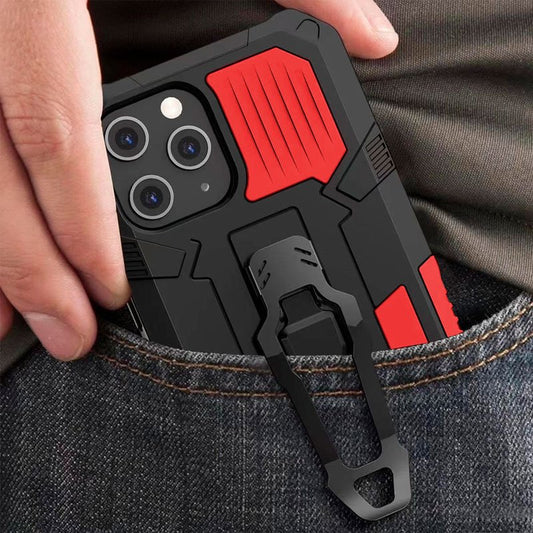 Coque rigide à clip pour iPhone 12/12 Pro, rouge