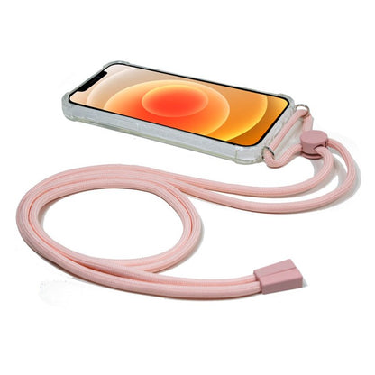 Coque cool pour iPhone 12 mini avec cordon rose