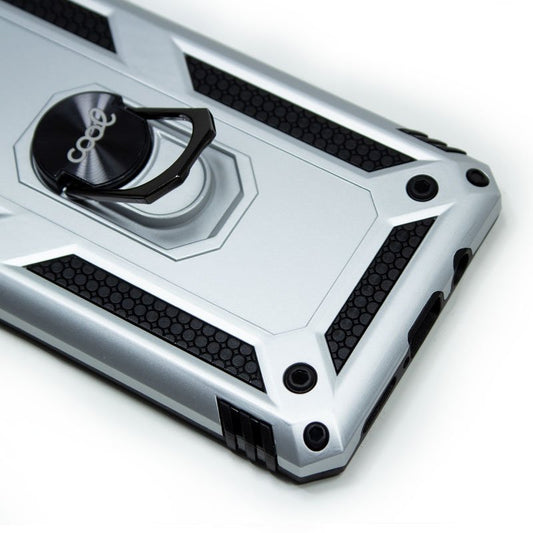 Coque rigide avec anneau argenté pour iPhone 12 mini