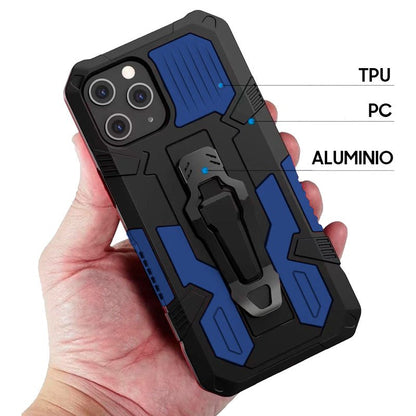 Coque rigide Cool pour iPhone 12 mini avec clip bleu marine