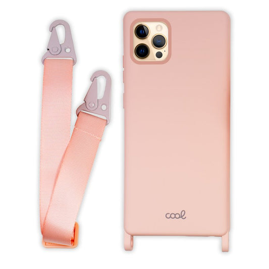 Coque cool pour iPhone 12 Pro Max avec ruban rose