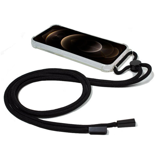 Coque cool pour iPhone 12 Pro Max avec cordon noir