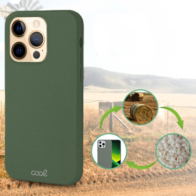 Coque Cool pour iPhone 12 Pro Max Eco Biodégradable Verte