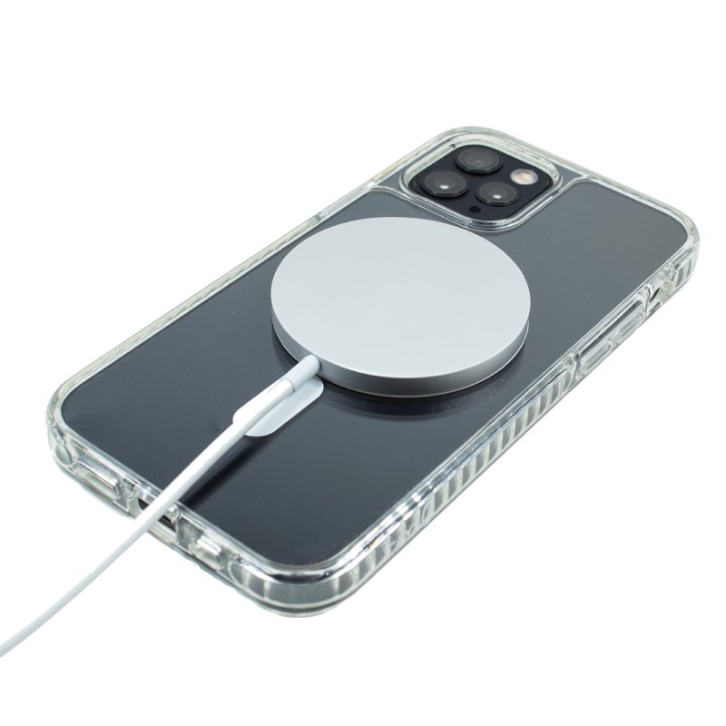 Coque magnétique transparente pour iPhone 12 Pro Max