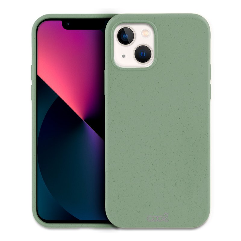 Coque Cool pour iPhone 13 mini Eco Biodégradable Vert