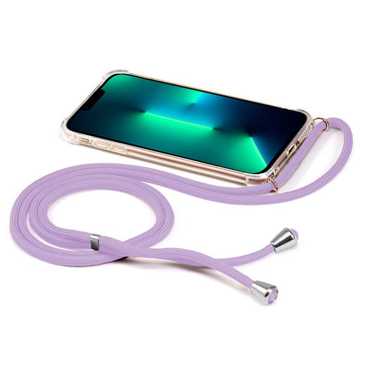 Coque cool pour iPhone 13 Pro avec cordon violet