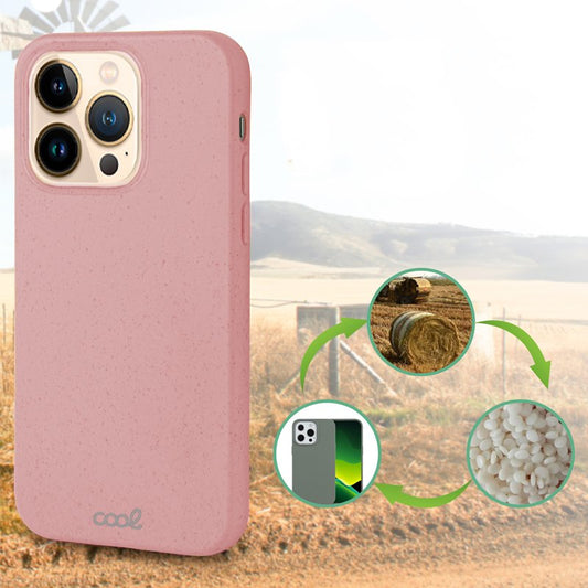 Coque Cool pour iPhone 13 Pro Max Eco Biodégradable Rose