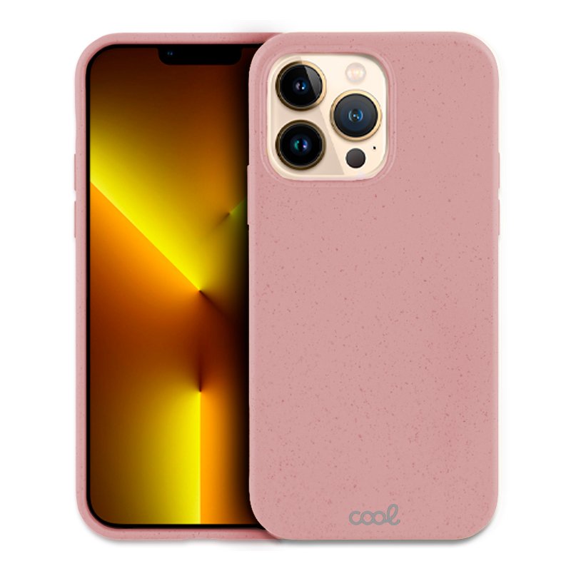 Coque Cool pour iPhone 13 Pro Max Eco Biodégradable Rose