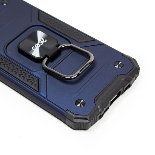 Coque rigide avec anneau bleu pour iPhone 13 Pro Max
