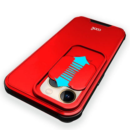 Coque rigide pour iPhone 13 Pro Max avec appareil photo rouge