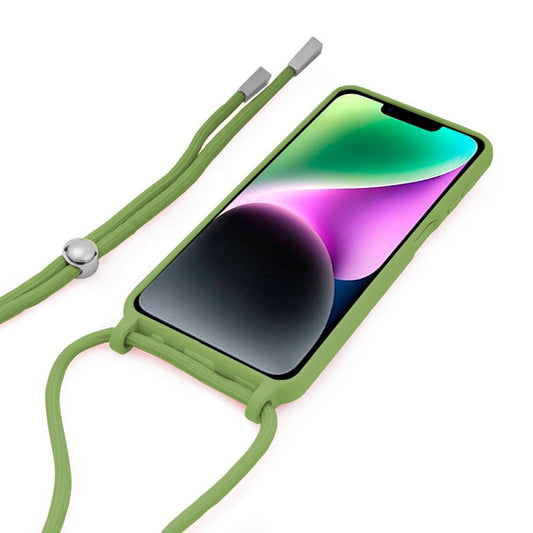 Coque cool pour iPhone 14 Cord Smooth Pistache