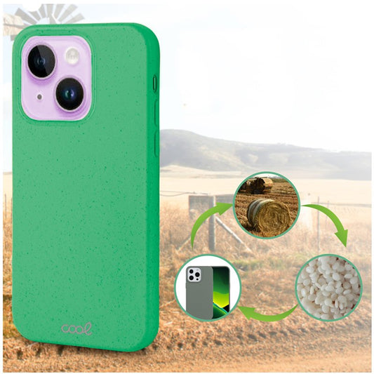 Coque Cool pour iPhone 14 Eco Biodégradable Menthe