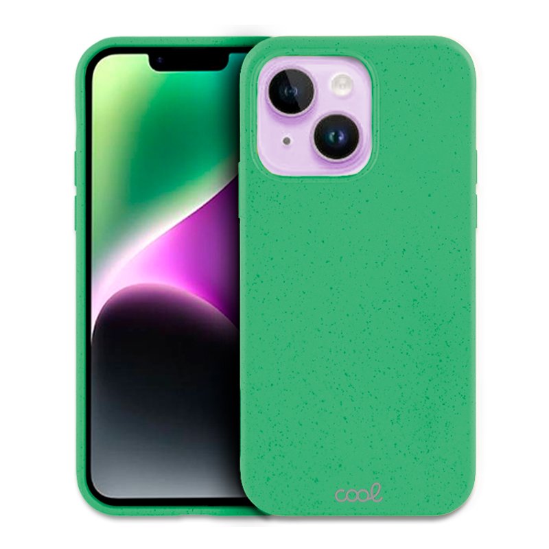 Coque Cool pour iPhone 14 Eco Biodégradable Menthe