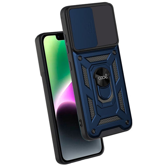 Coque rigide Cool pour iPhone 14, bleu marine