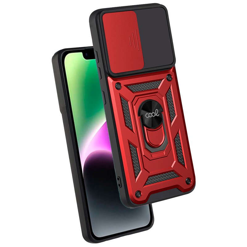 Coque rigide rouge pour iPhone 14