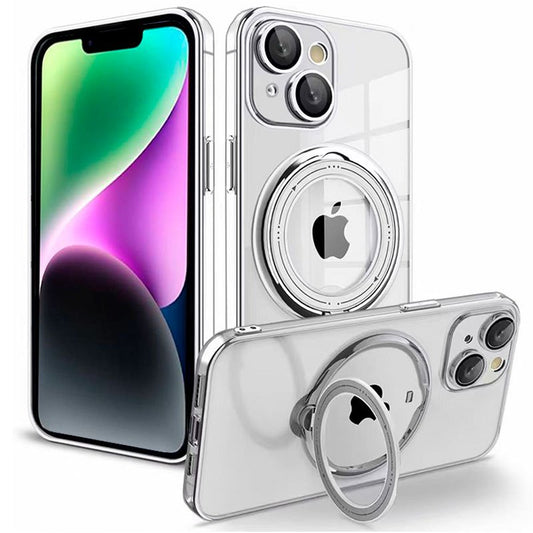 Coque Cool pour iPhone 14 avec anneau magnétique Gris