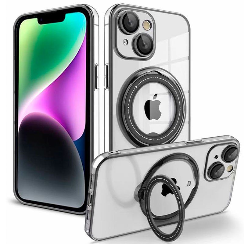 Coque COOL pour iPhone 14 avec anneau magnétique noir