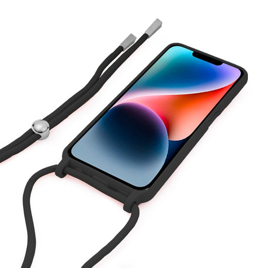 Coque cool pour iPhone 14 Plus avec cordon noir lisse