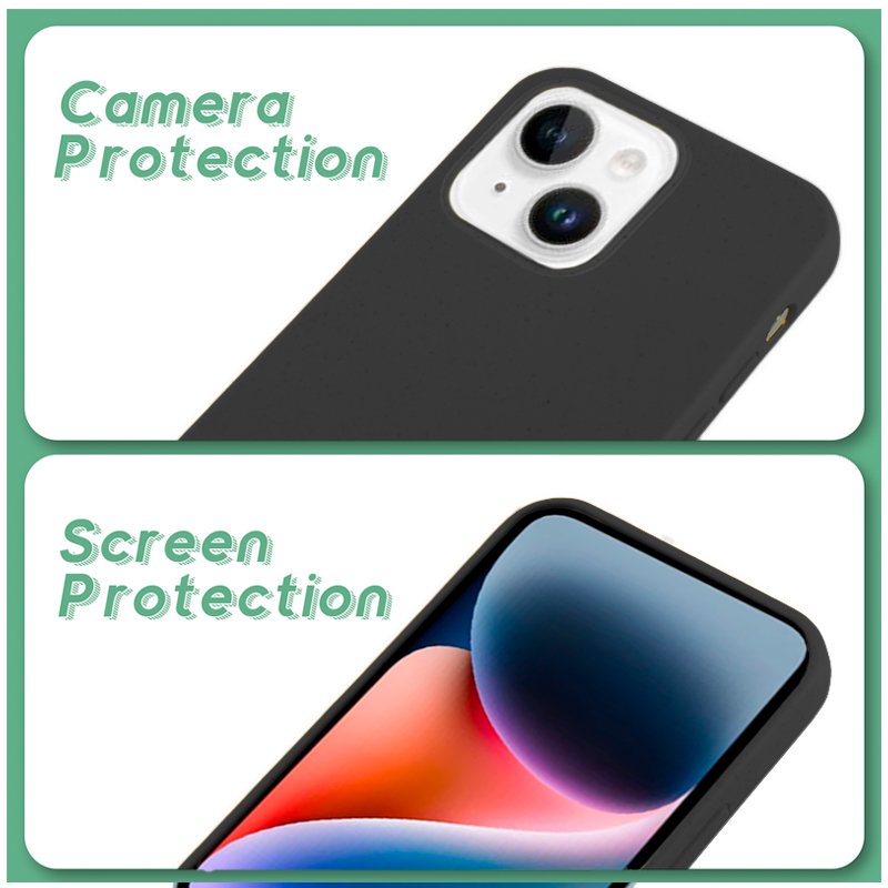 Coque Cool pour iPhone 14 Plus Eco Biodégradable Noir