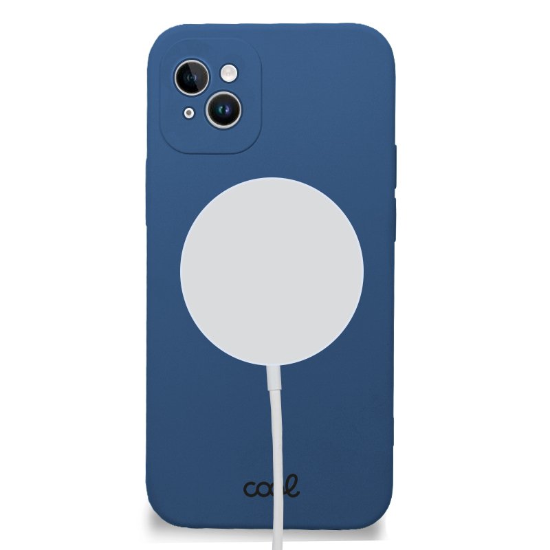 Coque magnétique cool pour iPhone 14 Plus, bleu marine