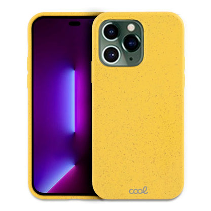 Coque Cool pour iPhone 14 Pro Eco Biodégradable Jaune