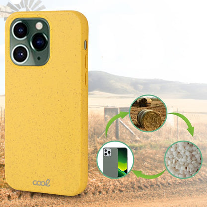 Coque Cool pour iPhone 14 Pro Eco Biodégradable Jaune