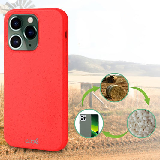 Coque Cool pour iPhone 14 Pro Eco Biodégradable Rouge
