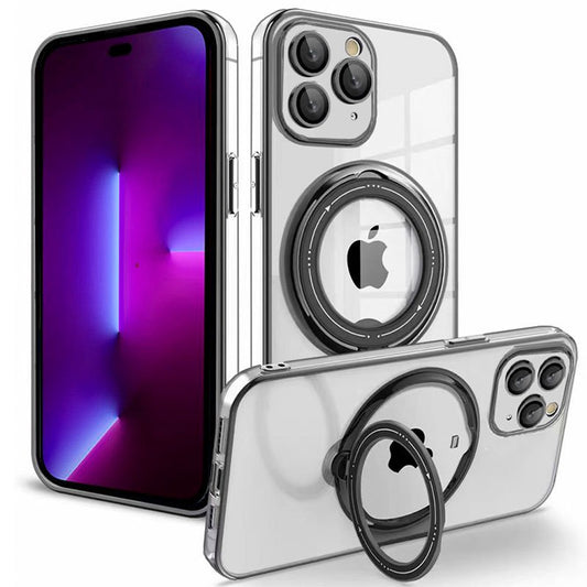Coque COOL pour iPhone 14 Pro avec anneau magnétique noir