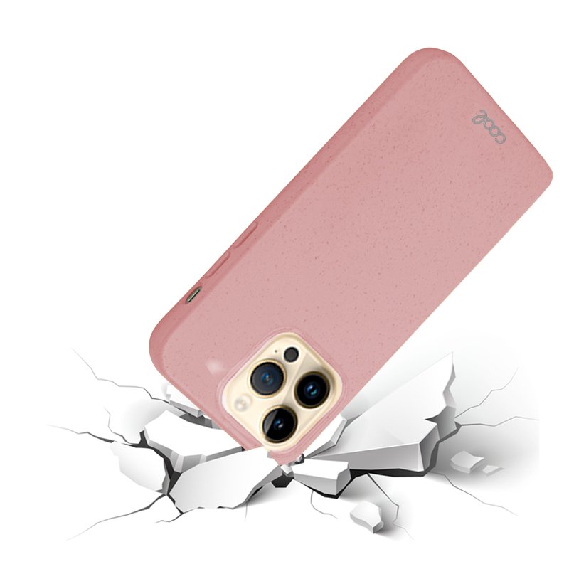 Coque Cool pour iPhone 14 Pro Max Eco Biodégradable Rose