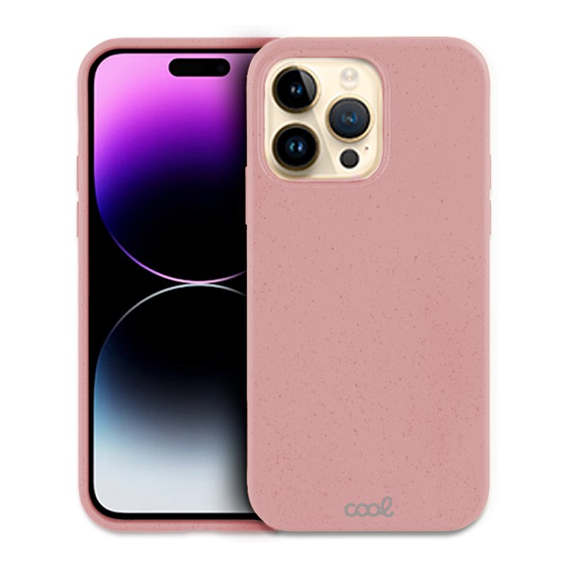 Coque Cool pour iPhone 14 Pro Max Eco Biodégradable Rose