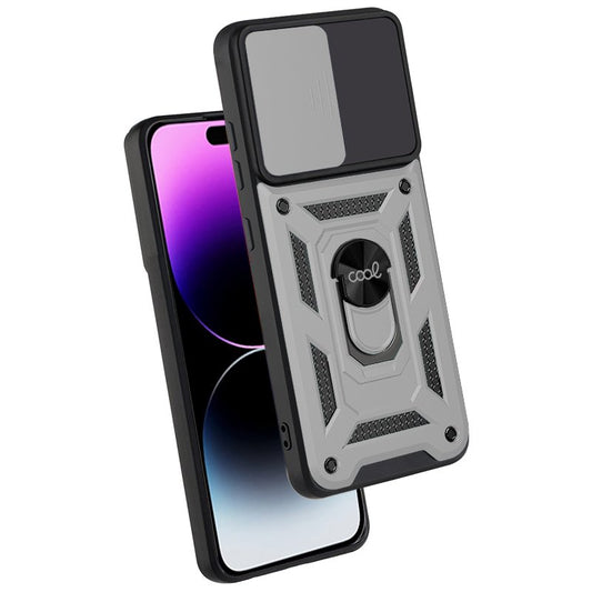 Coque rigide argentée pour iPhone 14 Pro Max