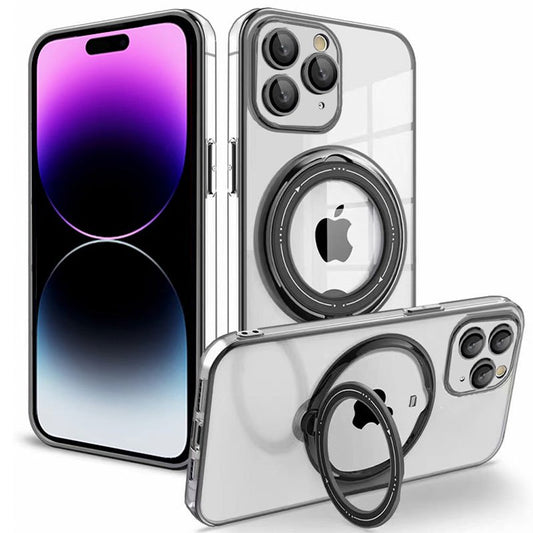 Coque COOL pour iPhone 14 Pro Max avec anneau magnétique noir