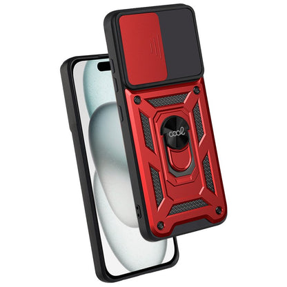 Coque rigide rouge pour iPhone 15
