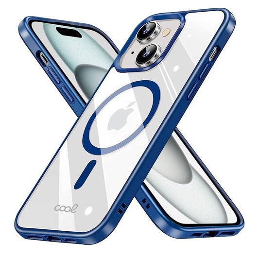Coque magnétique pour iPhone 15 avec bord marin