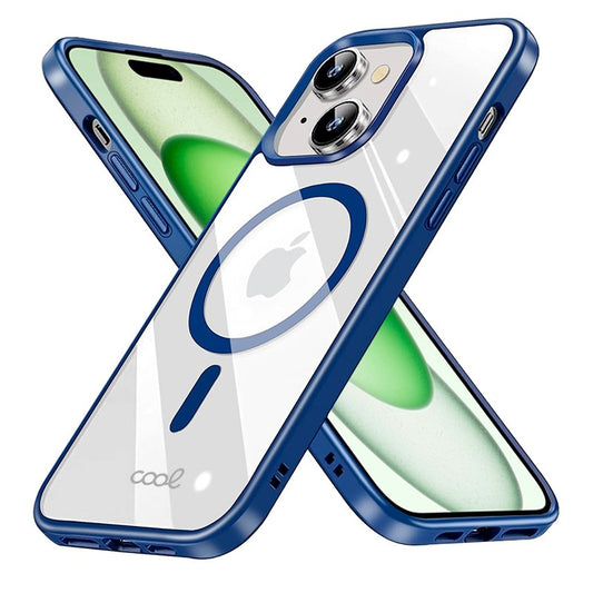 Coque magnétique pour iPhone 15 Plus avec bord marin