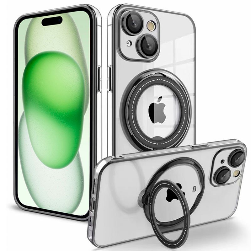 Coque Cool pour iPhone 15 Plus avec anneau magnétique noir