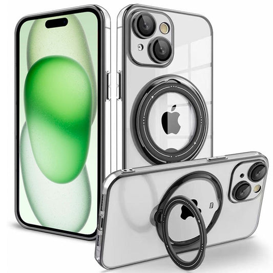 Coque Cool pour iPhone 15 Plus avec anneau magnétique noir