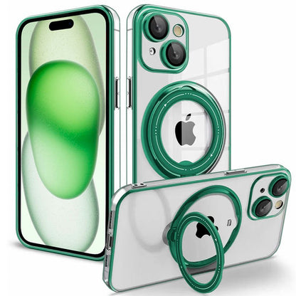Coque COOL pour iPhone 15 Plus avec anneau magnétique vert