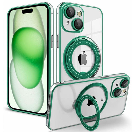 Coque COOL pour iPhone 15 Plus avec anneau magnétique vert