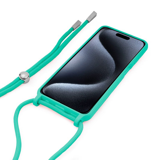 Coque cool pour iPhone 15 Pro Cord Smooth Mint