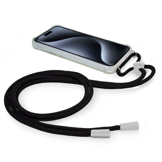 Coque Cool pour iPhone 15 Pro avec cordon noir