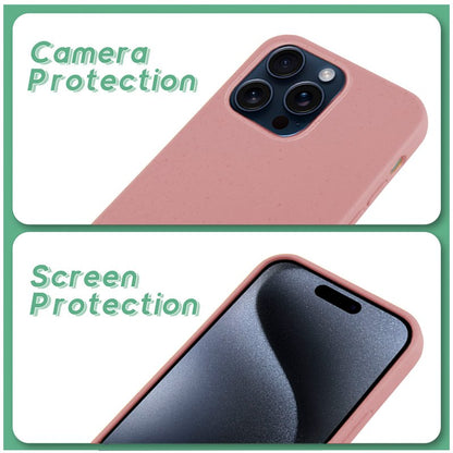 Coque Cool pour iPhone 15 Pro Eco Biodégradable Rose