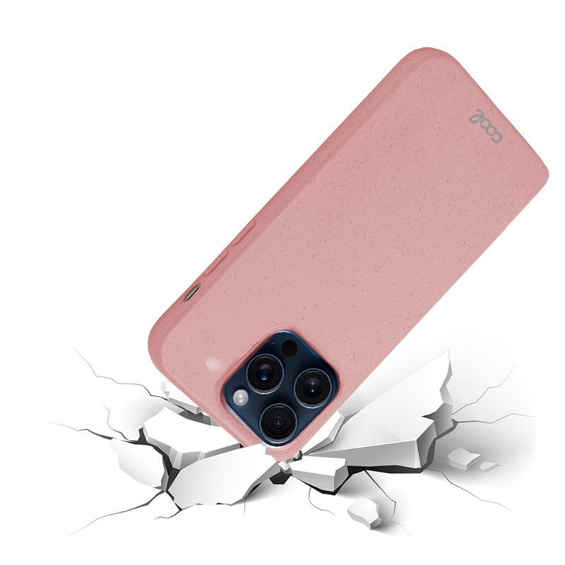 Coque Cool pour iPhone 15 Pro Eco Biodégradable Rose