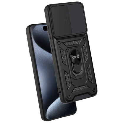 Coque rigide noire pour iPhone 15 Pro