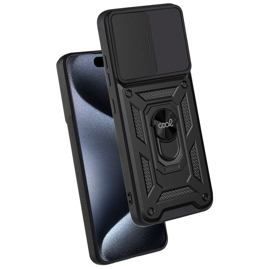 Coque rigide noire pour iPhone 15 Pro