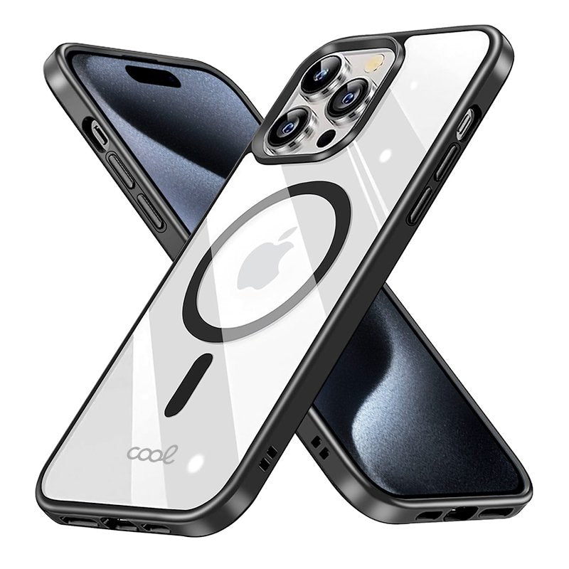 Coque magnétique noire pour iPhone 15 Pro