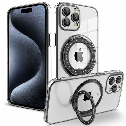 Coque Cool pour iPhone 15 Pro avec anneau magnétique noir
