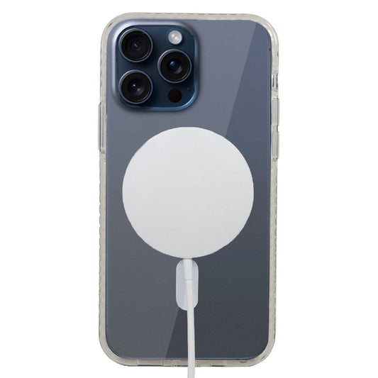 Coque magnétique transparente pour iPhone 15 Pro
