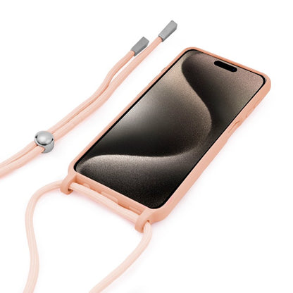 Coque cool pour iPhone 15 Pro Max Cordon Uni Rose