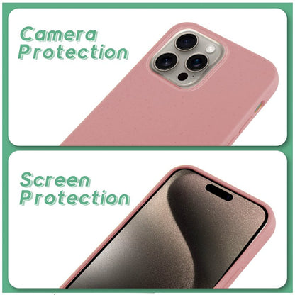 Coque Cool pour iPhone 15 Pro Max Eco Biodégradable Rose